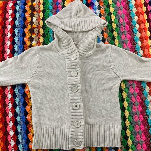 Vintage Y2K Chunky Sweater Hoodie Oversized Button Front Russia Made Rib… - Picture 5 of 11